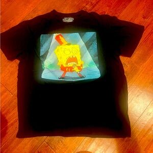 Youth Black Sponge Bob SquarePants t-shirt